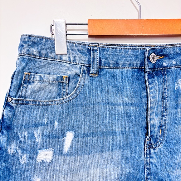 ARDENE Blue denim mini skirt - Picture 2 of 6